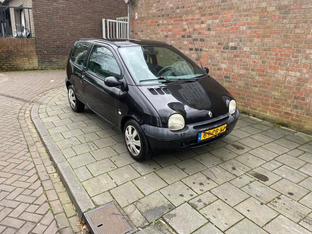 Renault Twingo 1.2 16V Dyna 2005 2004 Zwart, Auto's, Voorwielaandrijving, 4 cilinders, 4 stoelen, Zwart