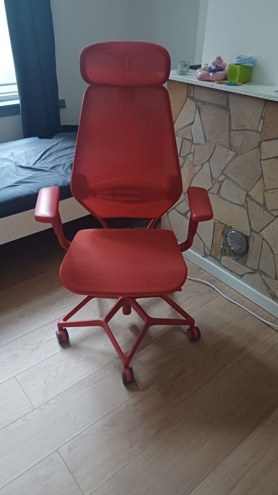 IKEA STYRSPEL Office Stoel Rood, Huis en Inrichting, Bureaustoelen, Ophalen, Ergonomisch, Nieuw, Rood