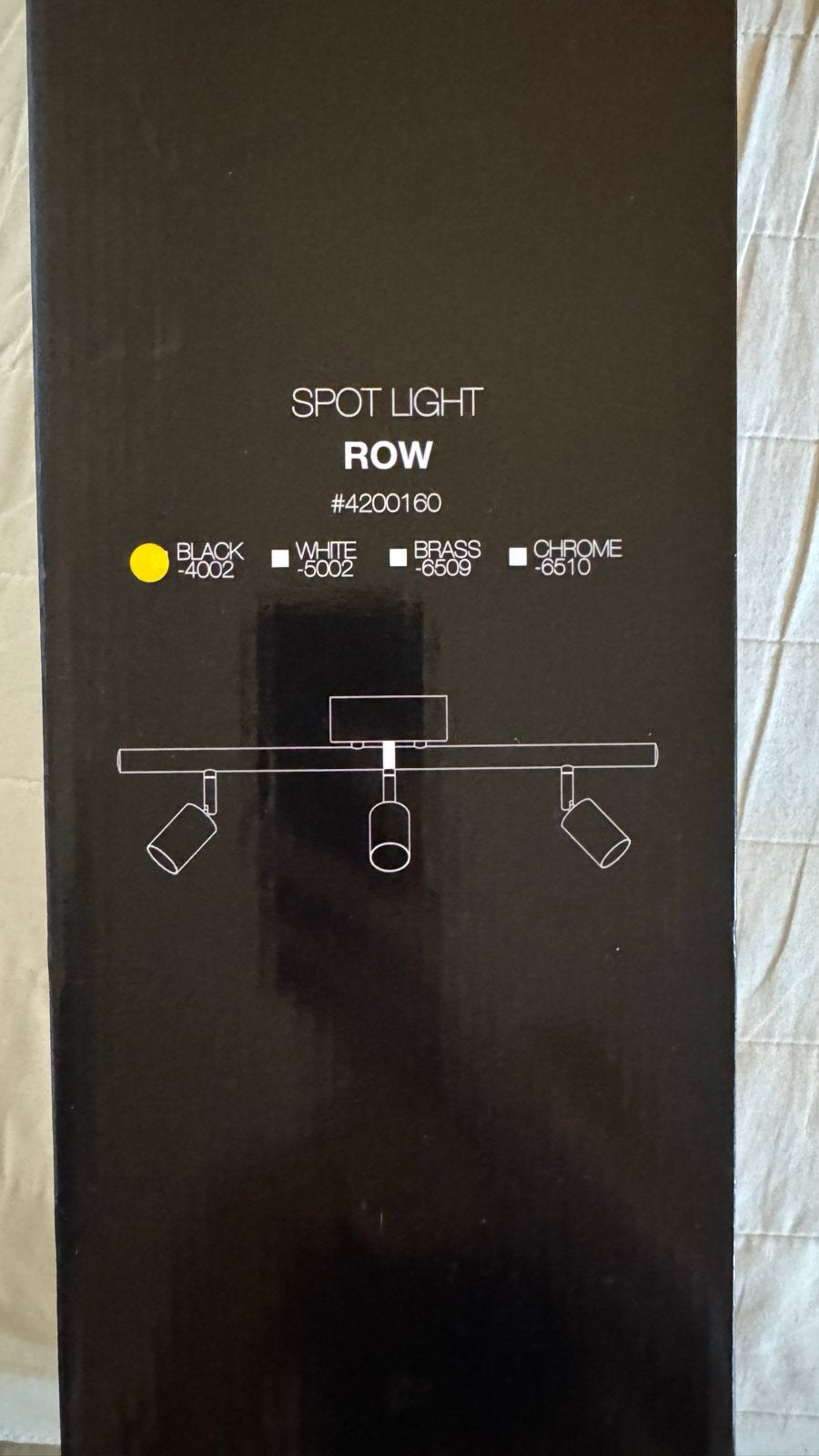 By Rydéns Row Spotlight Zwart - Nieuw in doos, Overige merken, Nieuw, LED, Geschikt voor plafondmontage