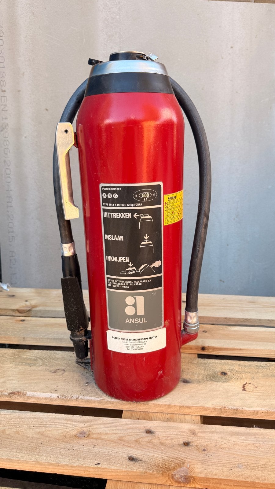 Vintage ANSUL brandblusser uit 1980, Ophalen, Gebruikt, Brandblusser