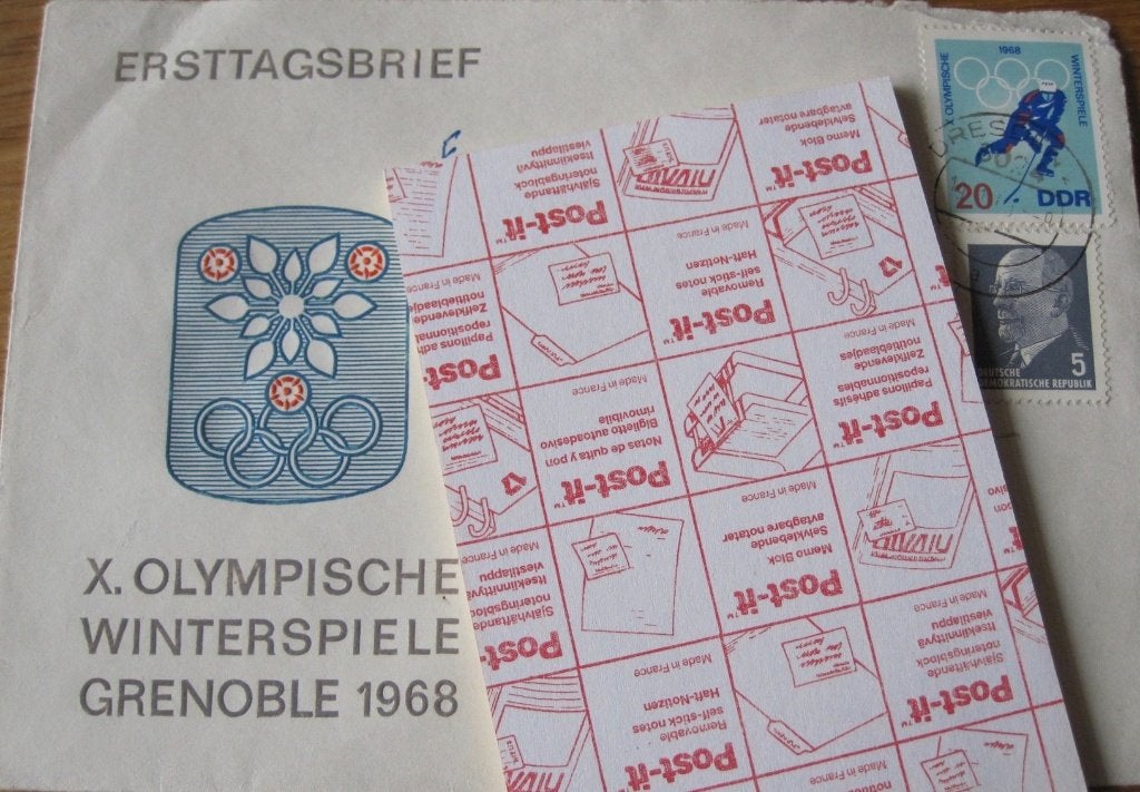 eerstedag envelop van DDR - Olympische Winterspelen 1968, Ophalen of Verzenden, Beschreven, Europa