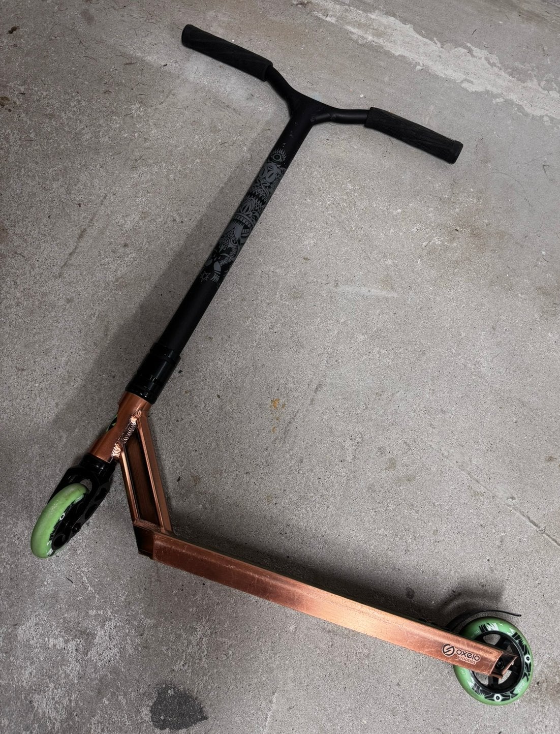 Oxelo MF1.8 Koper Freestylestep, Fietsen en Brommers, Steps, Ophalen of Verzenden, Zo goed als nieuw, Gewone step