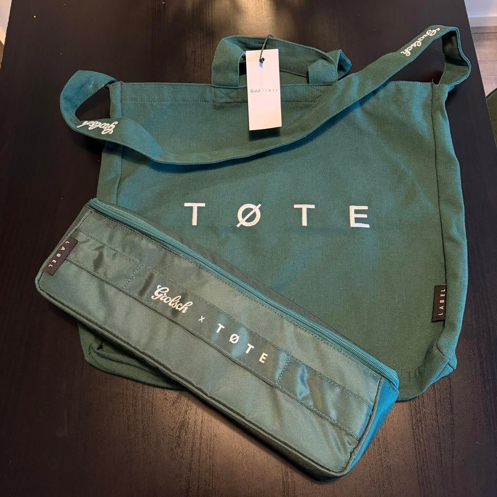 Grolsch x Tøte totebag en bierkoeler, Ophalen of Verzenden, Nieuw, Groen