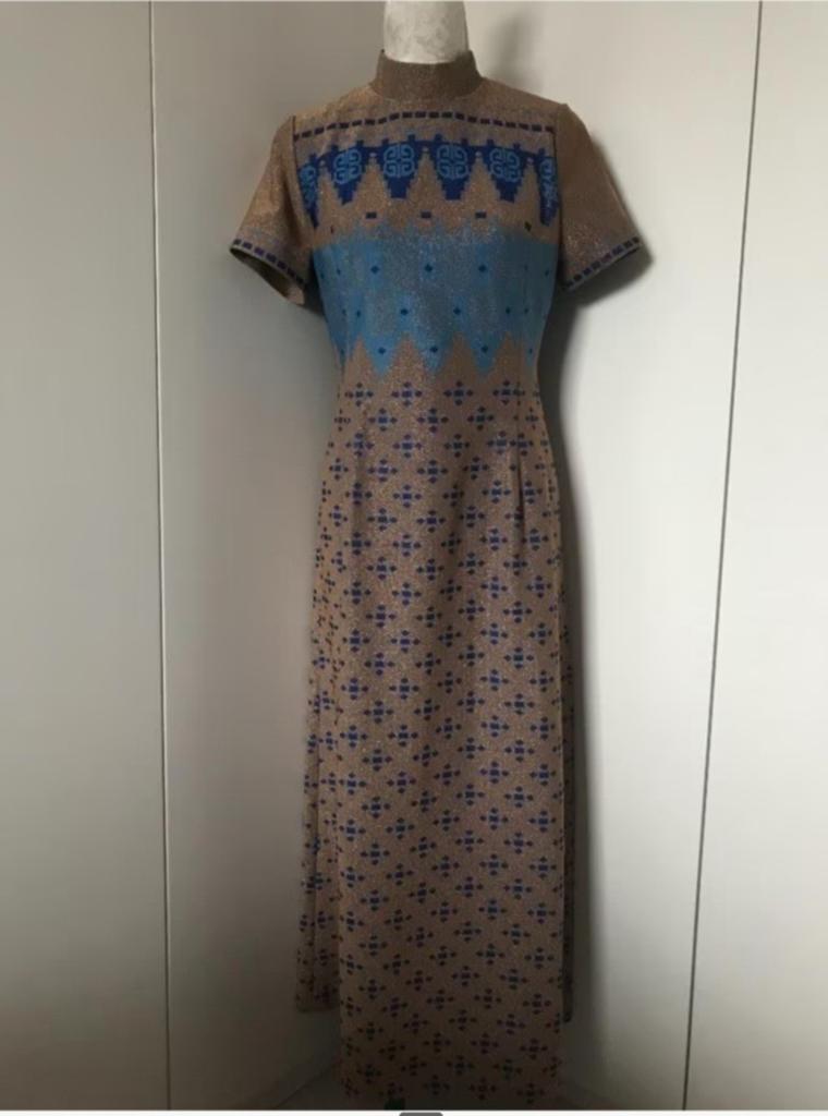 Vintage Gouden Avondjurk van Kohlhaas, Kleding | Dames, Gelegenheidskleding, Maat 38/40 (M), Galajurk, Ophalen of Verzenden, Zo goed als nieuw