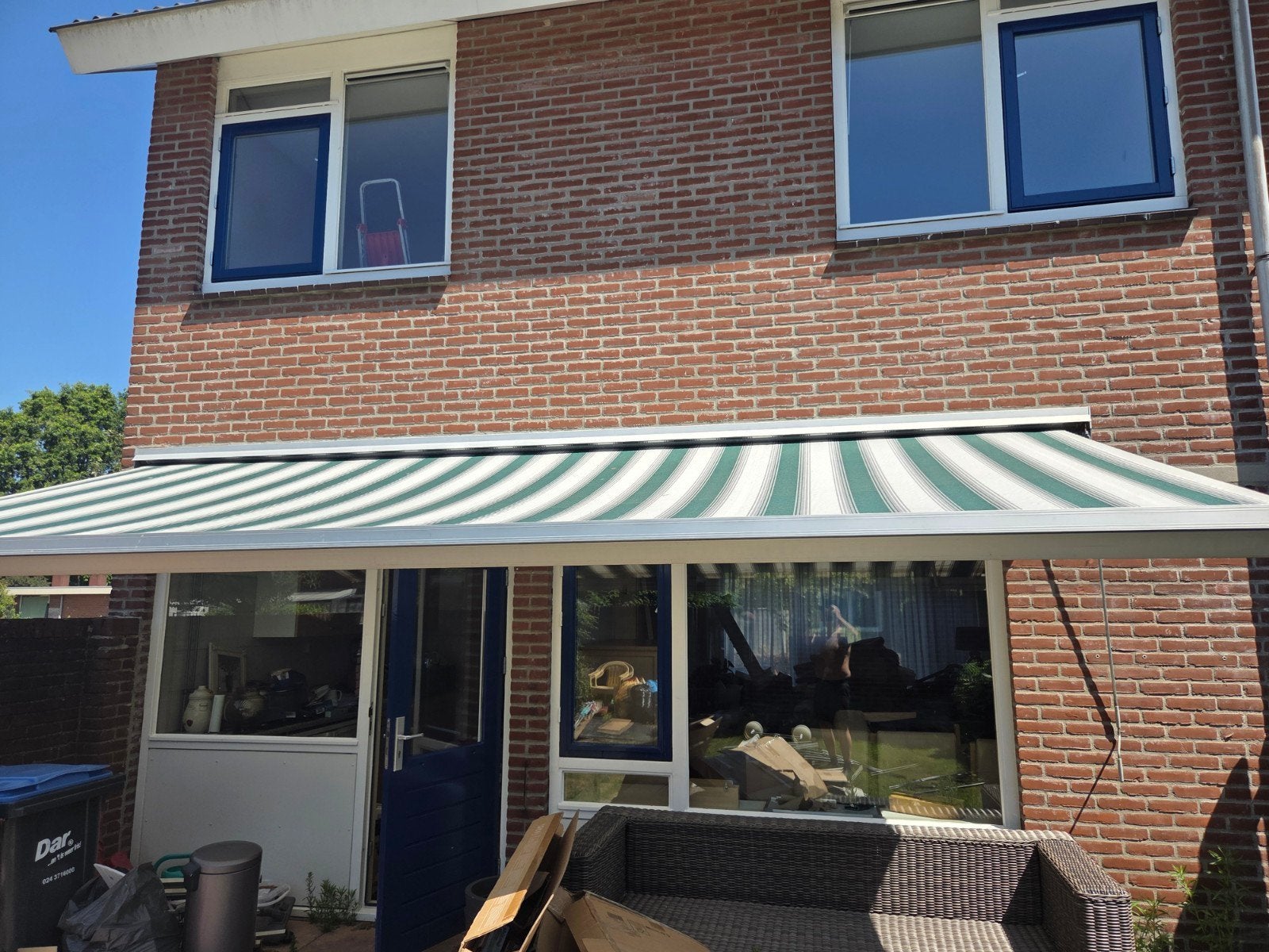 zonnescherm handbediend, 150 tot 300 cm, Ophalen, Gebruikt, Knikarmscherm