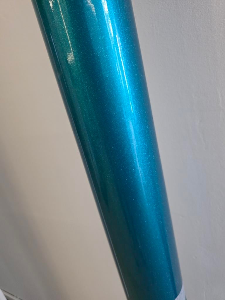 Blau torquase metallic car wrap op rol, Auto diversen, Ophalen