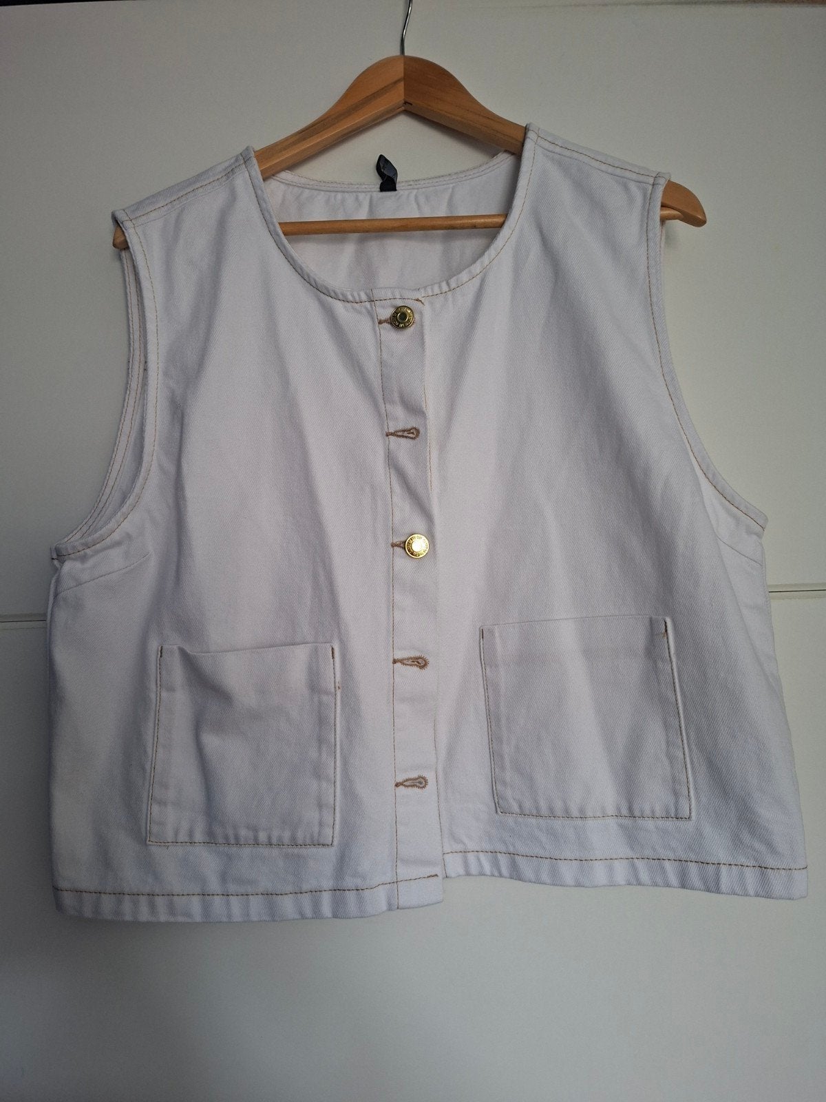 Leuk nieuw spijker gilet van Wibra maat 46/48 valt als XL, Kleding | Dames, Ophalen of Verzenden, Nieuw, Maat 46/48 (XL) of groter