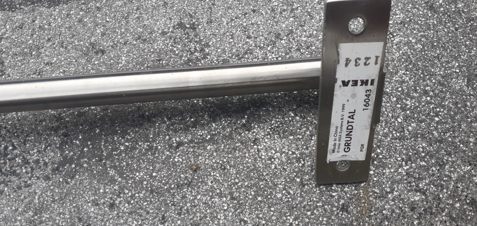 IKEA Grundtal Handdoekrek / Keukenrek - RVS, Ophalen, IKEA, Zilver, Metaal