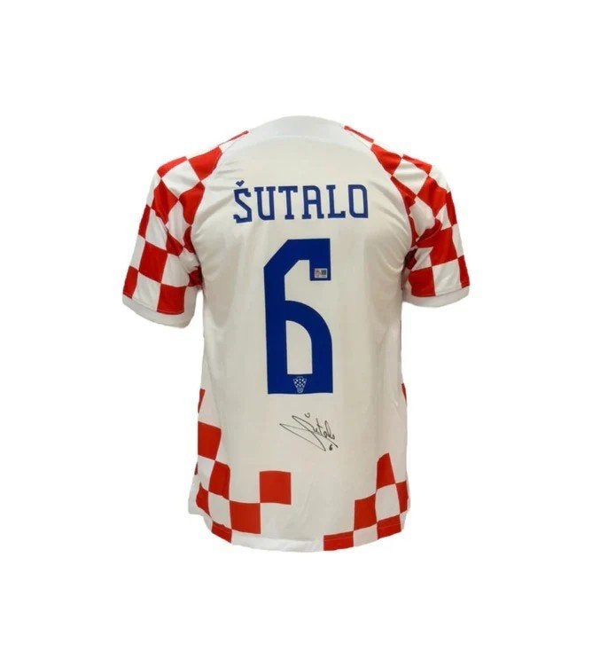 Josip Sutalo Kroatie 22/23  gesigneerd thuis shirt, Verzamelen, Buitenlandse clubs, Soccersignings.nl, Shirt, Ophalen of Verzenden