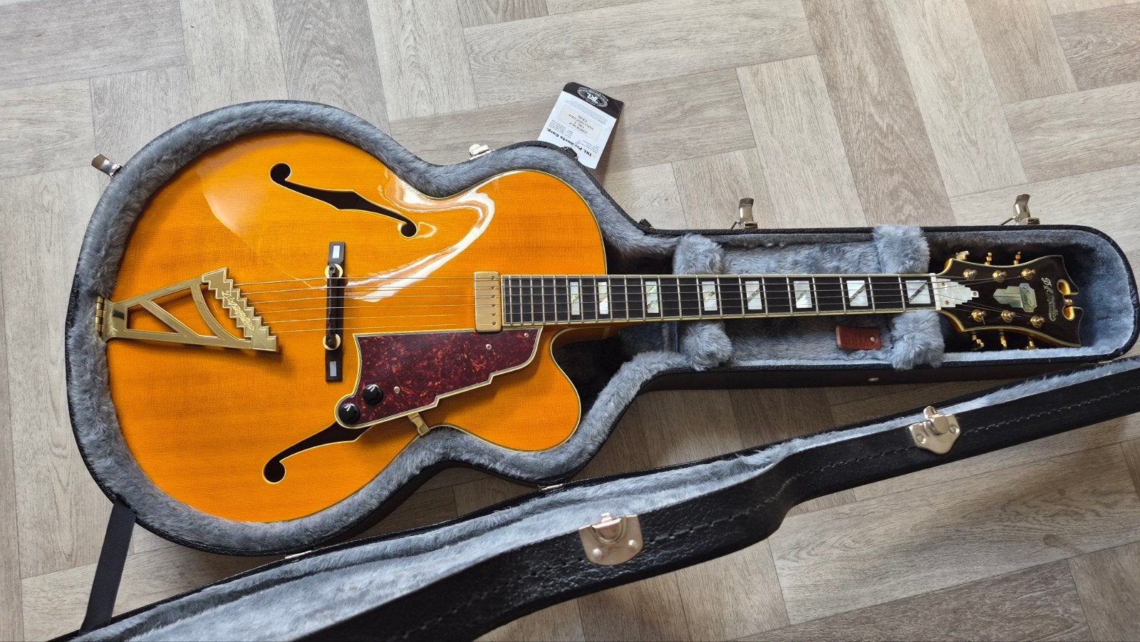 d'Angelico exl-1 hollowbody, Muziek en Instrumenten, Ophalen, Zo goed als nieuw, Overige typen, Met koffer