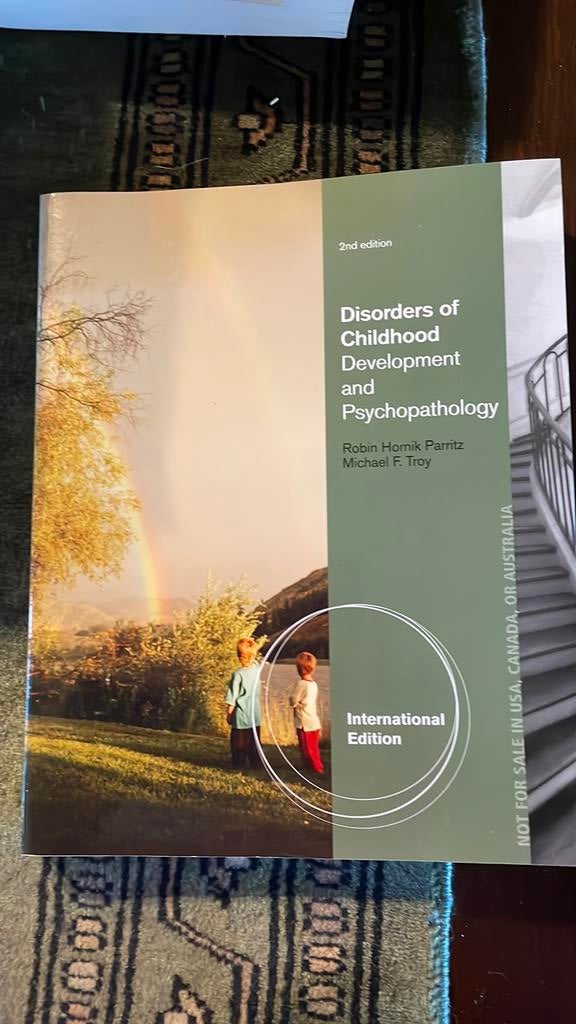Disorders of childhood development and psychopathologie parr, Boeken, Studieboeken en Cursussen, Ophalen of Verzenden, Gelezen