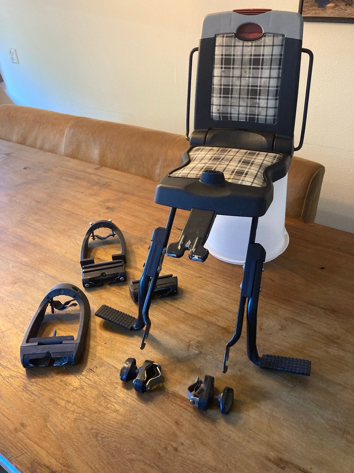 Bobike Junior fietszitje met voetsteuntjes, Ophalen, Achterzitje, 22 t/m 36 kg, Gebruikt