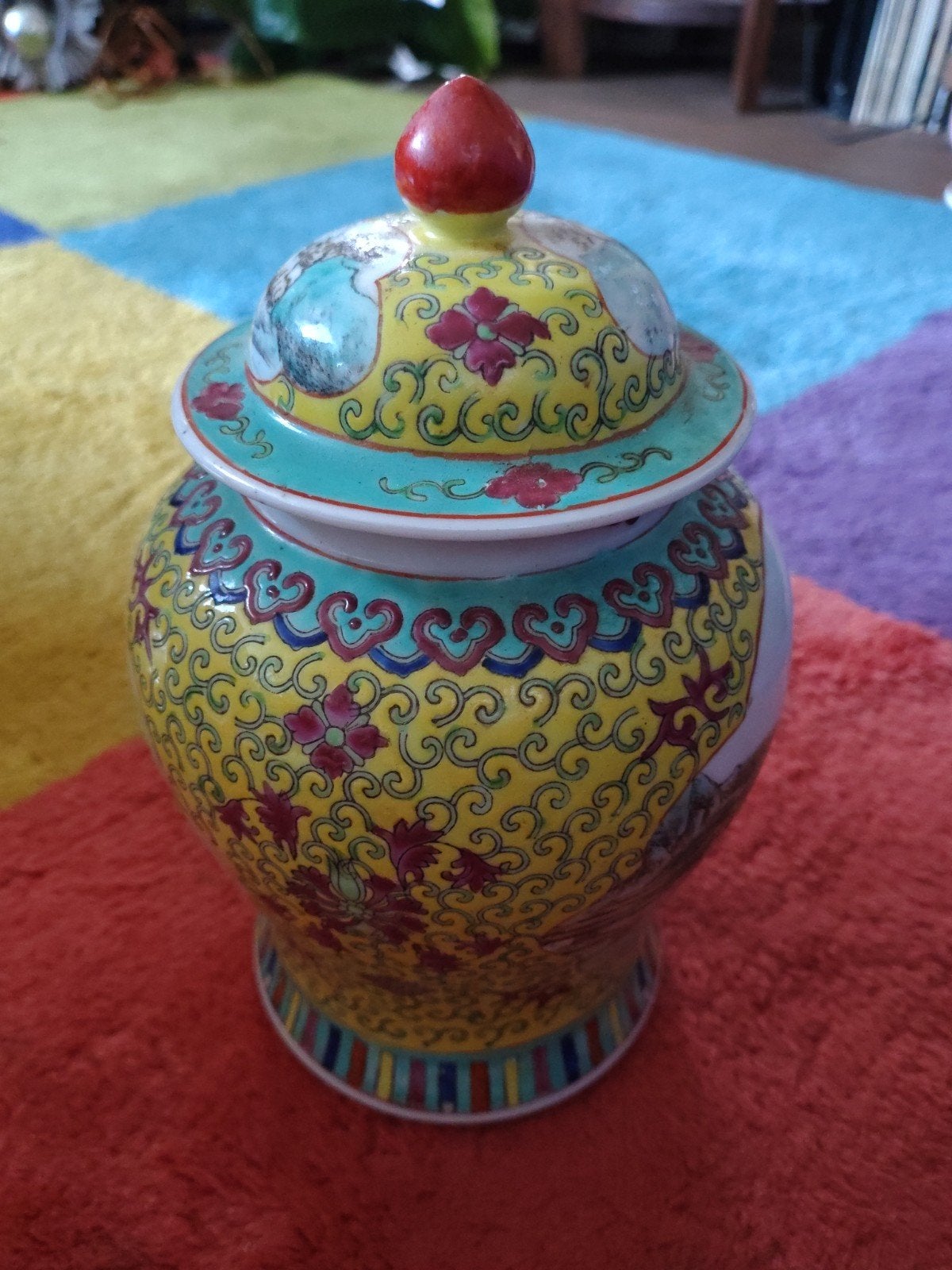 Vintage Chinese Gemberpot – Famille Jaune – Kang Hua Chang, Ophalen of Verzenden