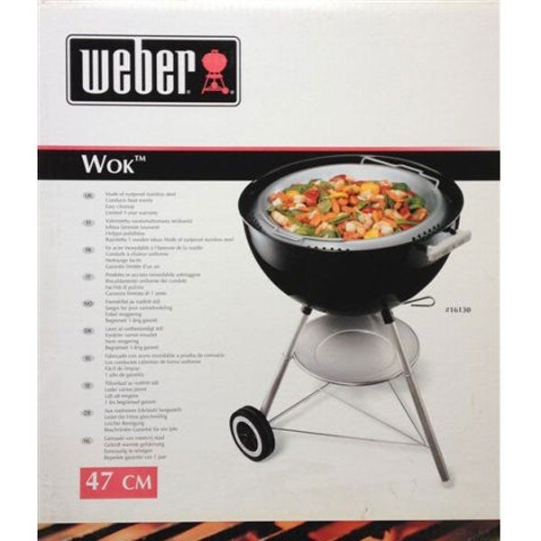 weber wokpan 47 cm, Ophalen of Verzenden, Zo goed als nieuw