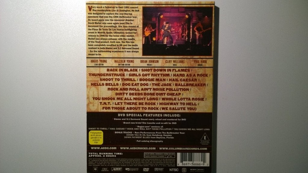 AC-DC - No Bull The Directors Cut (DVD), Alle leeftijden, Ophalen of Verzenden, Zo goed als nieuw, Concert