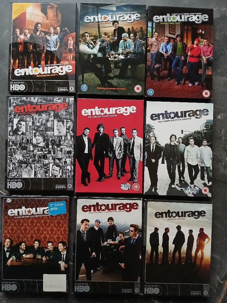 entourage ( complete serie alle 8 seizoenen ), Alle leeftijden, Ophalen of Verzenden, Zo goed als nieuw