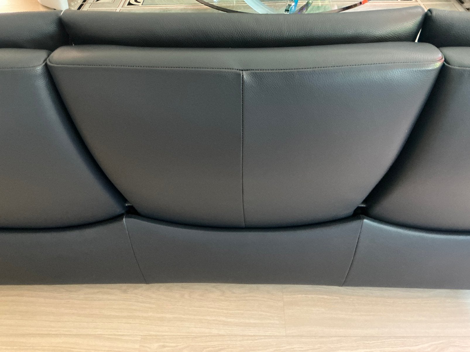 3 zitsbank stessless Aurora leder cori blue, Huis en Inrichting, Banken | Bankstellen, Verzenden, Driepersoons, 75 tot 100 cm
