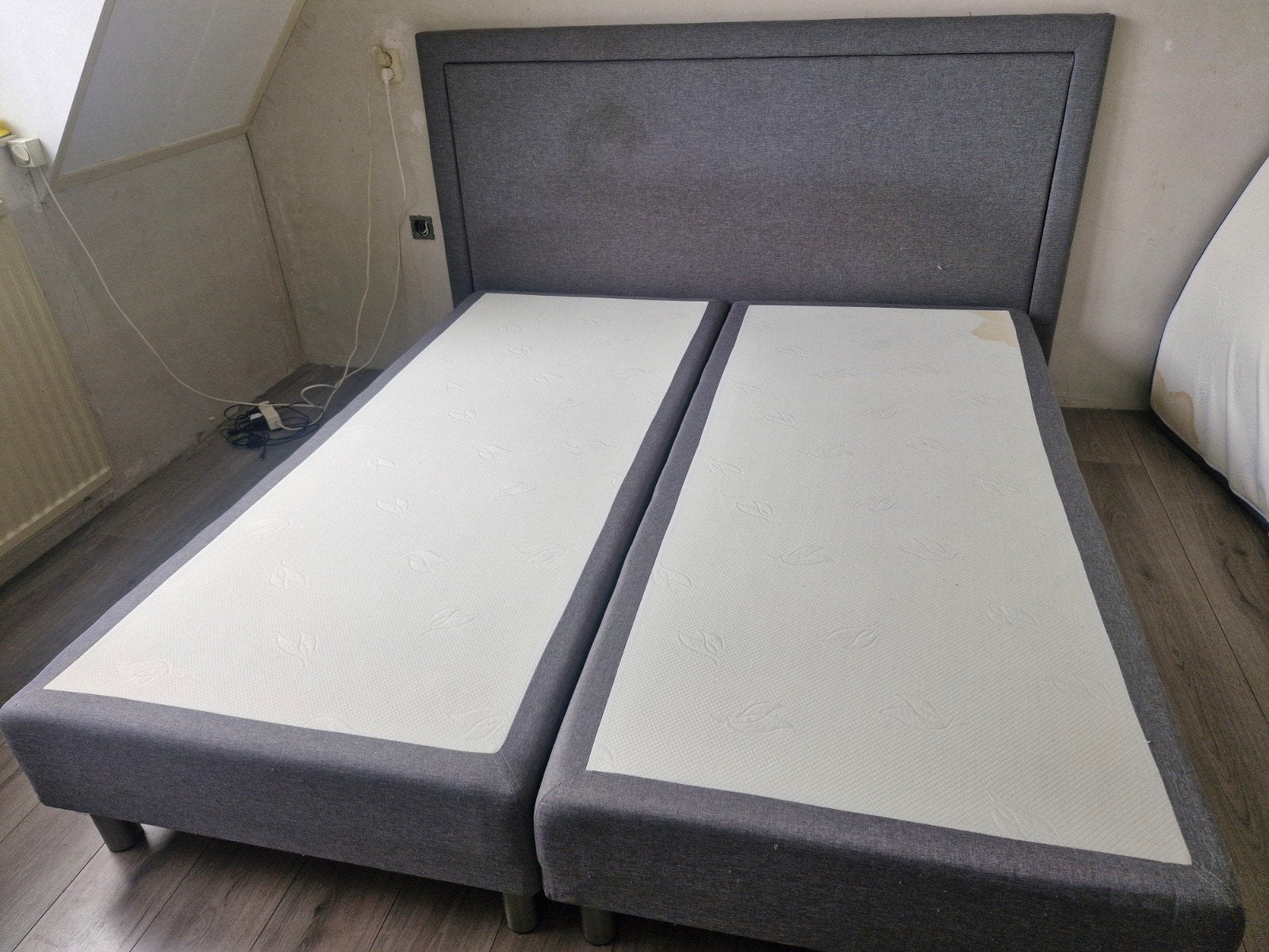 Boxspring 180x200cm, Ophalen, Gebruikt, Tweepersoons, 180 cm