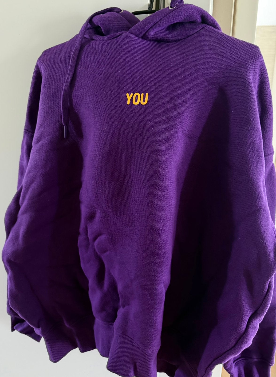 Jimin BTS with you hoody orgineel, Verzenden, Zo goed als nieuw, Maat 42/44 (L), Paars