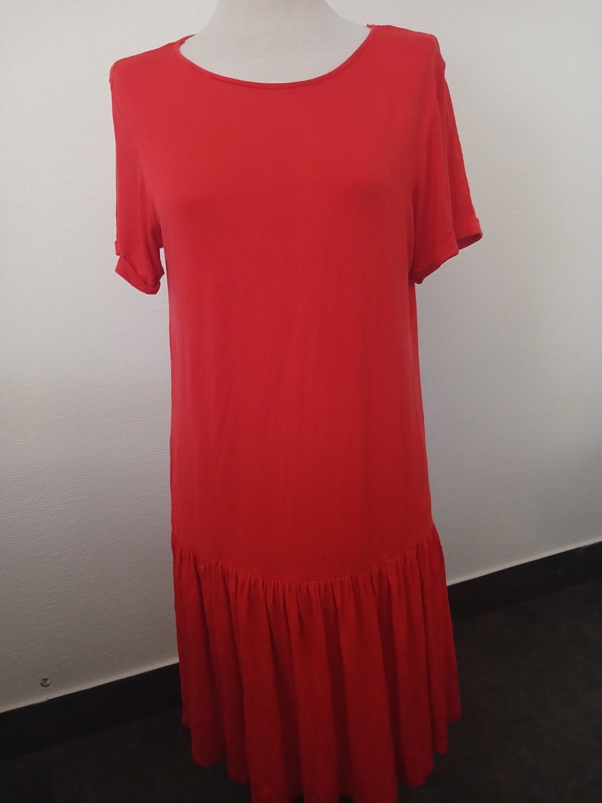 zomerjurkje met korte mouw.  Esprit, Kleding | Dames, Jurken, Maat 38/40 (M), Ophalen of Verzenden, Zo goed als nieuw, Boven de knie