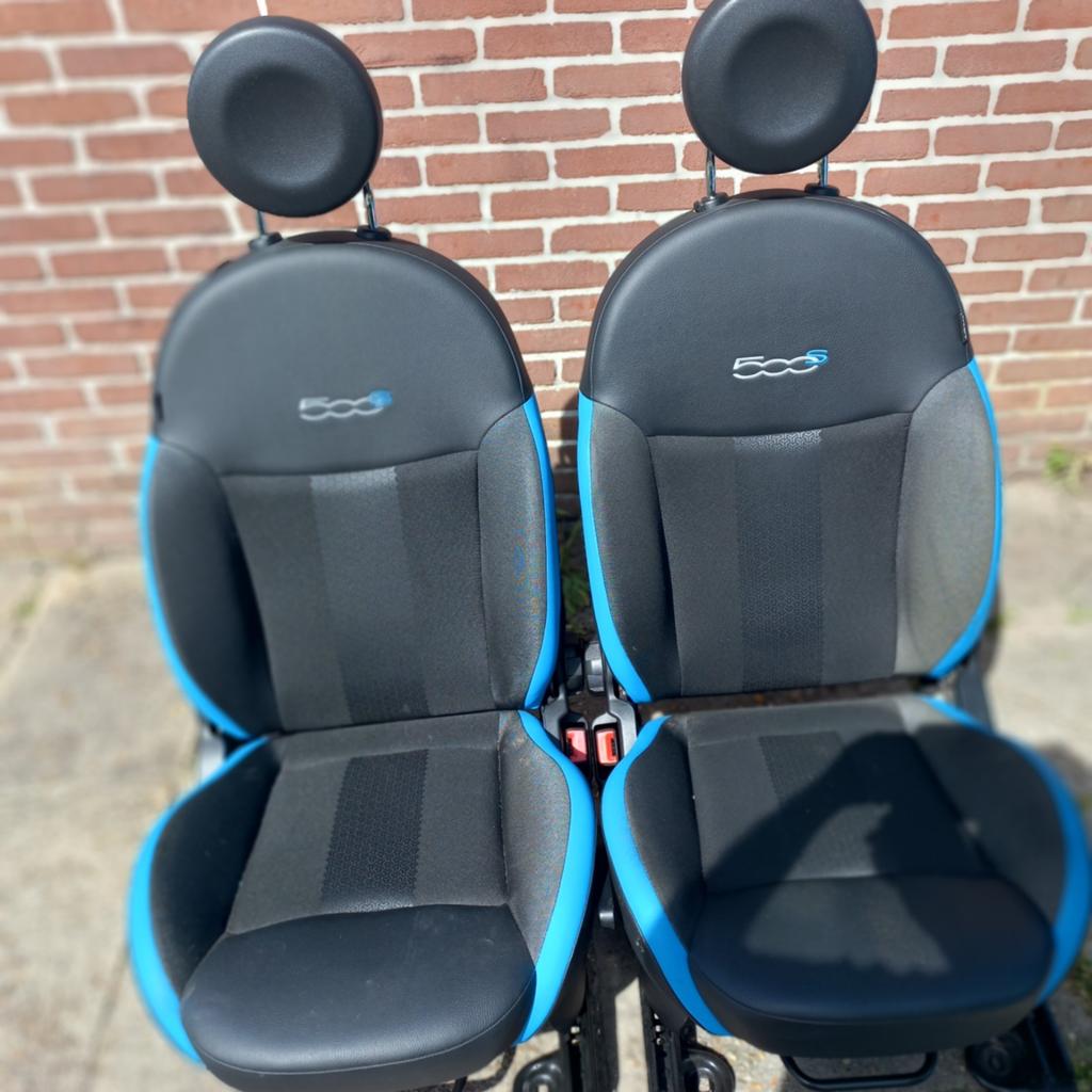 Te koop interieur fiat 500s zwart blauw zie fotos, Ophalen, Gebruikt, Fiat