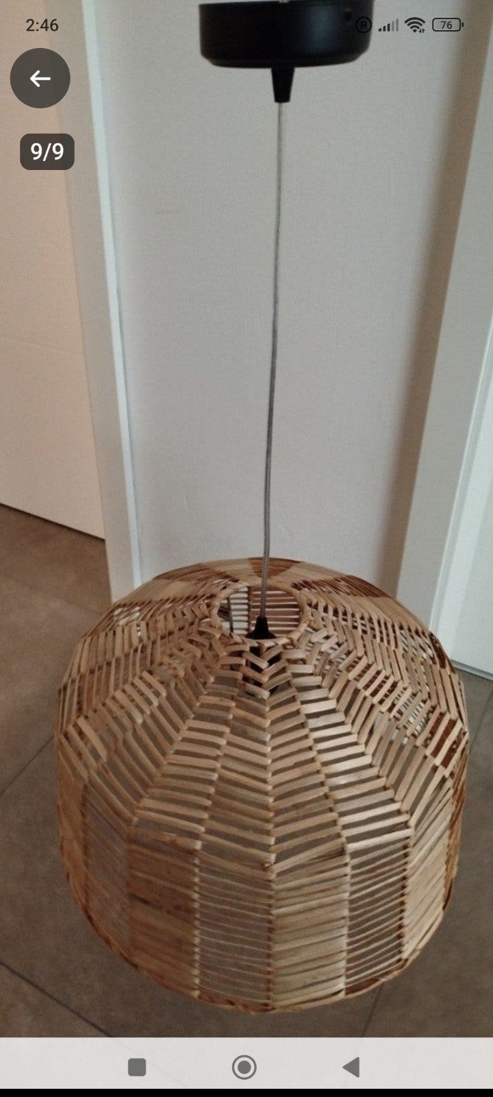 Kappeland Lamp Ikea, Ophalen of Verzenden, Zo goed als nieuw, Rond