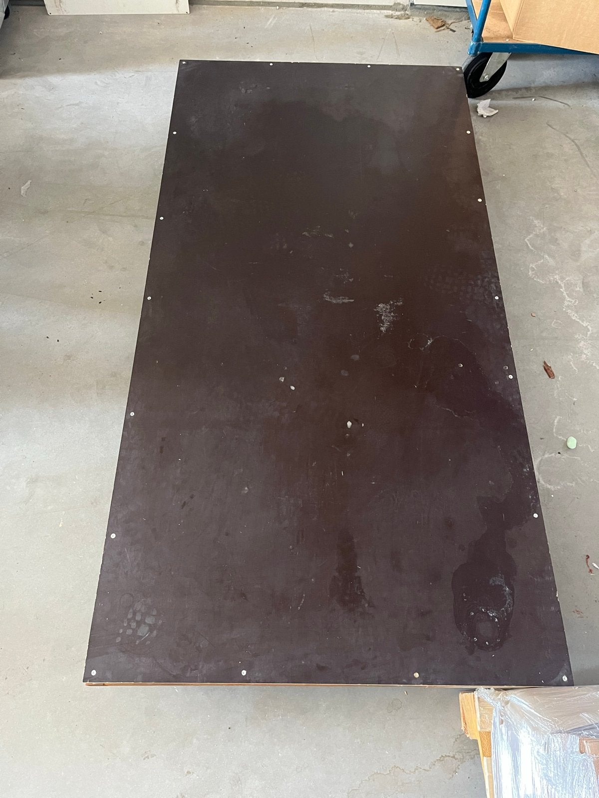 Platte transportkar op stalen frame - Zeer sterk - 200x100cm, 100 liter of meer, Ophalen, Gebruikt, Transportkar