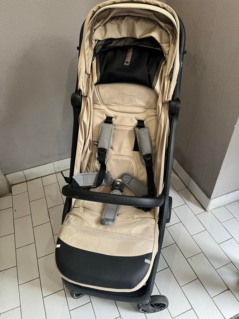 Kinderkraft Nubi Buggy - Beige, Compact en Lichtgewicht, Ophalen of Verzenden, Gebruikt, Overige merken, Verstelbare rugleuning
