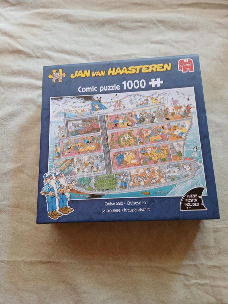 Jan van Haasteren Comic Puzzel - Cruiseschip 1000 stukjes, Ophalen of Verzenden, 500 t/m 1500 stukjes, Gebruikt, Legpuzzel