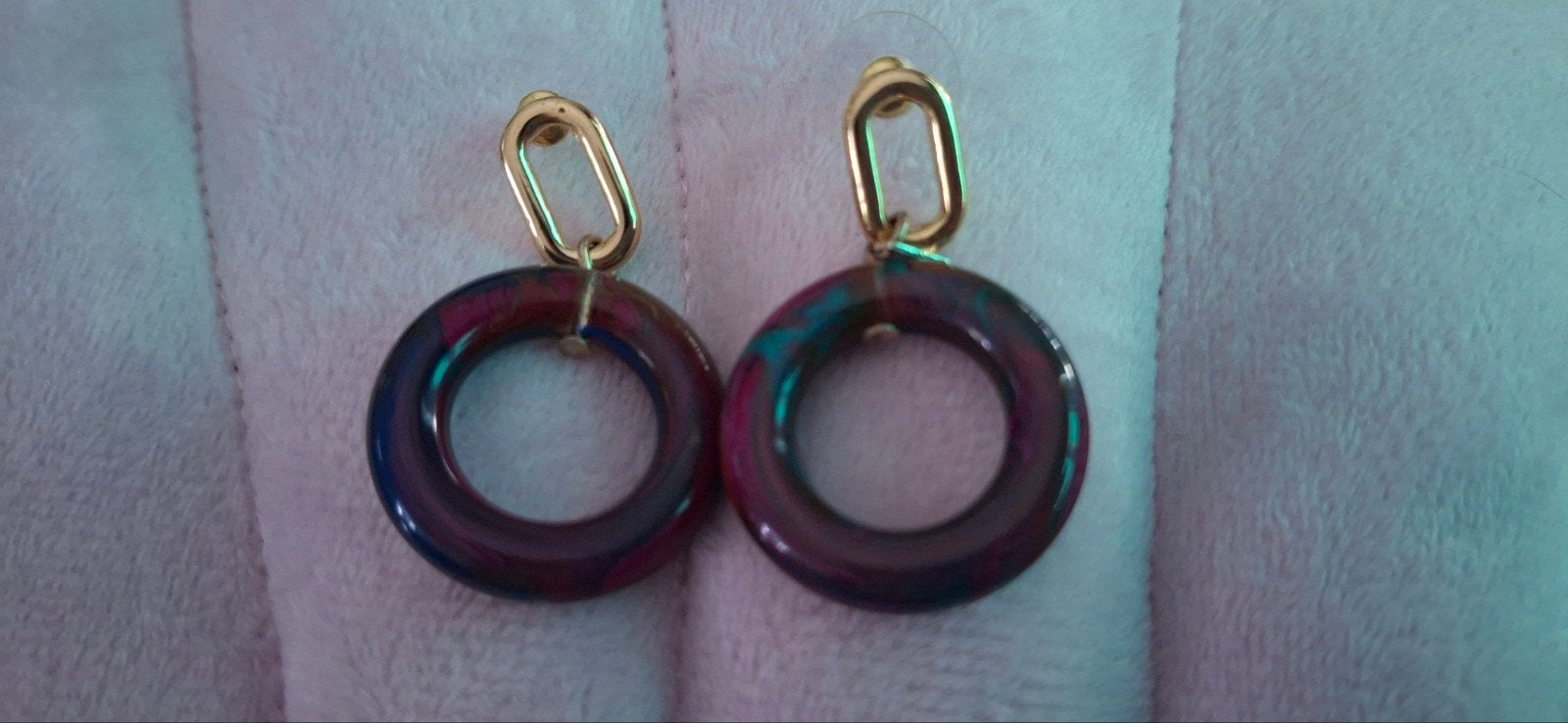 Oorbellen (Camps & Camps), Sieraden, Tassen en Uiterlijk, Oorbellen, Overige materialen, Paars, Nieuw, Ophalen of Verzenden