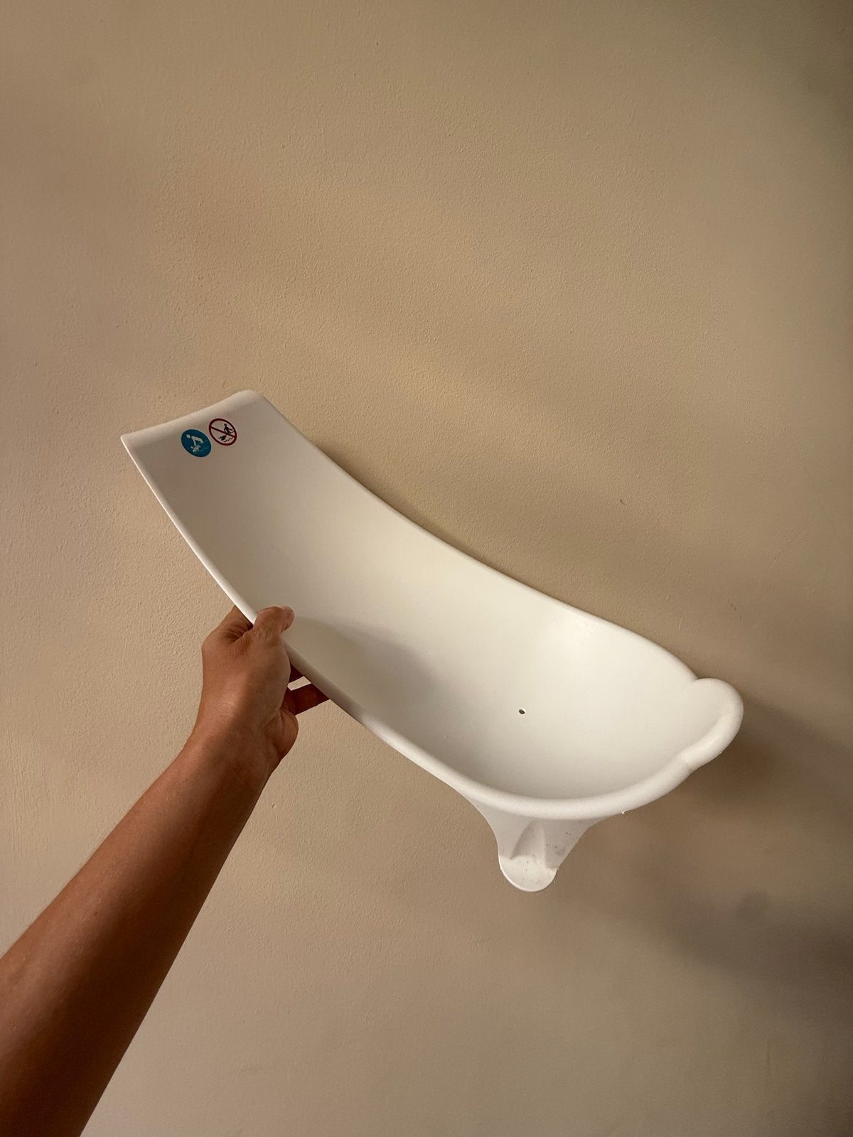 Stokke Flexi Bath Baby Support - Wit very clean, Kinderen en Baby's, Overige merken, Ophalen of Verzenden, Zo goed als nieuw, Badzitje of Badring