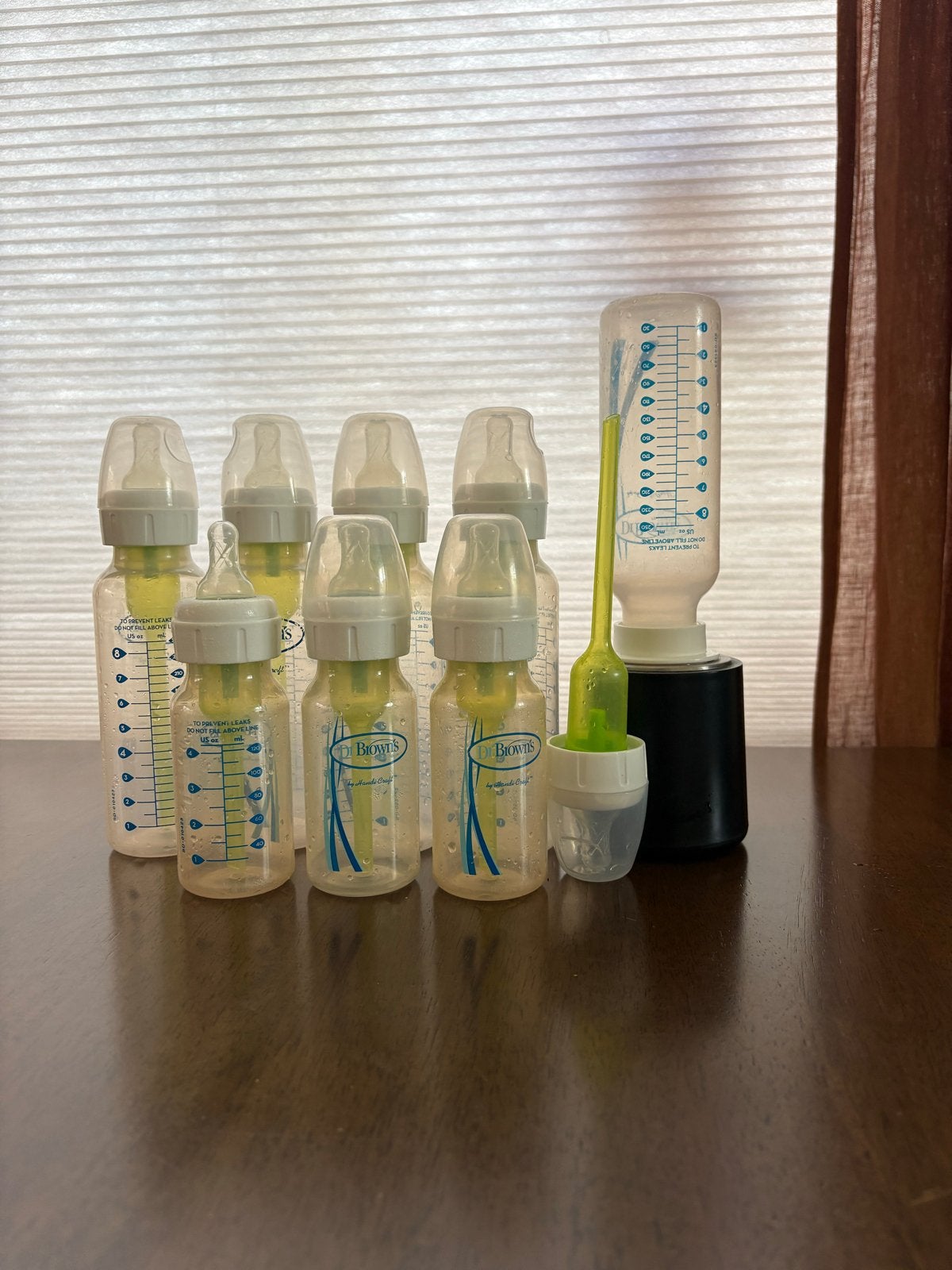 Dr. Brown's Flessen & Luvion Flessenwarmer Set, Ophalen, Gebruikt, Dr. Brown's, Babyfles
