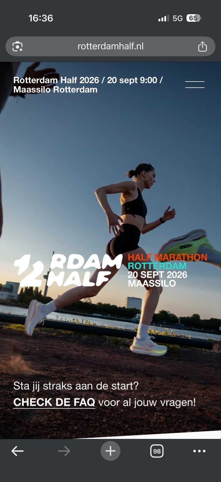 Halve marathon rotterdam 2026 (2 startbewijzen), Tickets en Kaartjes, Twee personen, September
