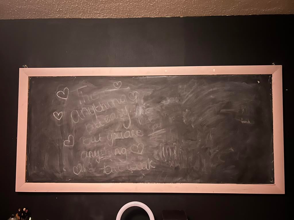Krijtbord, gratis af te halen., Huis en Inrichting, Ophalen, Gebruikt, Meerkleurig, Overige typen