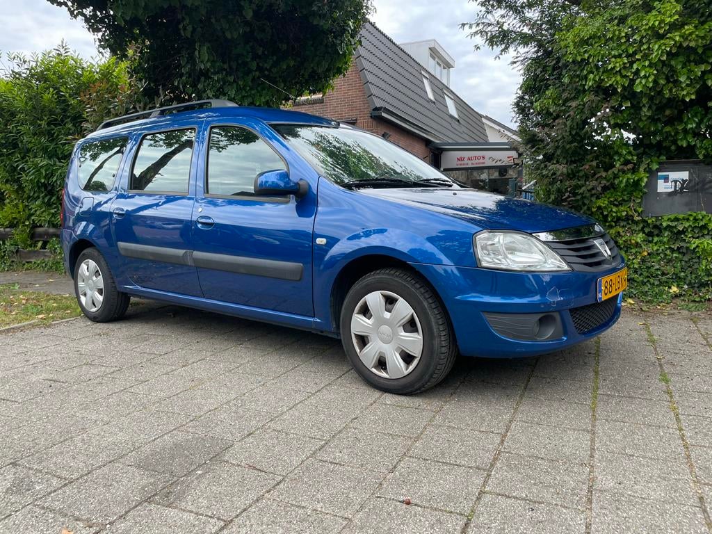 GEREGISTREERD Dacia Logan 1.6 16V MCV 77KW 7P 2010 Blauw, Auto's, Dacia, Bedrijf, Te koop, Logan, ABS, Airbags, Airconditioning