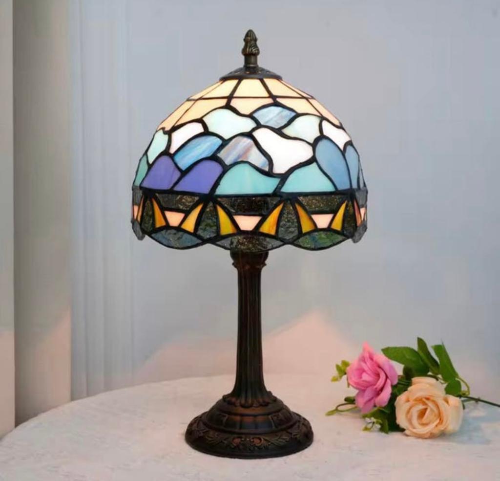 Oceaan Glas-in-Lood Tafellamp – NIEUW!, Verzenden, Nieuw, Glas