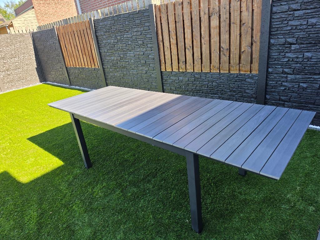 jysk tuin tafel verlengbaar tot 263 cm, Tuin en Terras, Tuintafels, Ophalen, Gebruikt, Rechthoekig, Aluminium