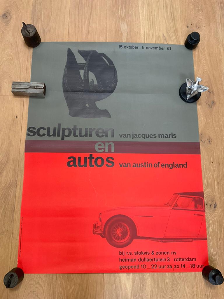Poster: Austin Healey Stokvis 1961, Ophalen of Verzenden, Zo goed als nieuw