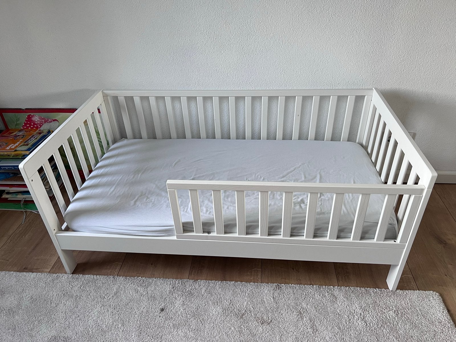 Petite Amélie Plume Bed met Matras en Beddengoed, Ophalen, 70 tot 85 cm, 140 tot 160 cm, Zo goed als nieuw