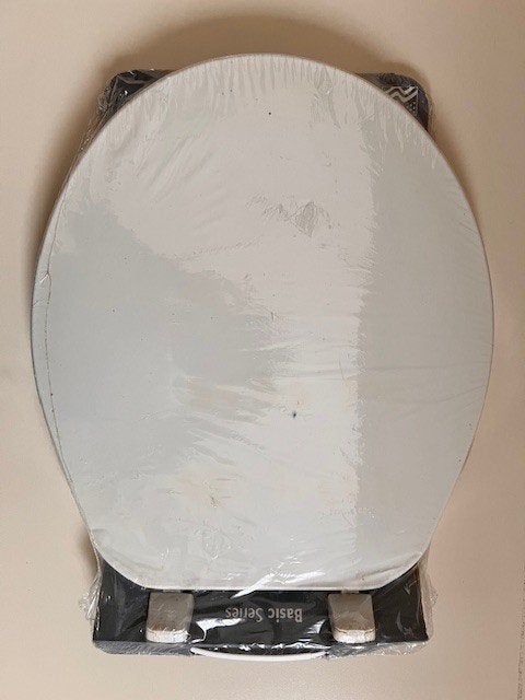 Nieuw closetzitting toiletzitting wit wc bril 42 cm, Ophalen of Verzenden, Nieuw, Rvs, Toilet