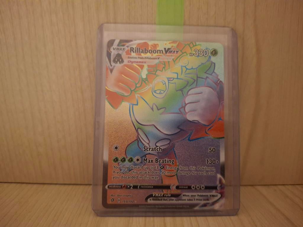 Rillaboom VMAX Rainbow, Ophalen, Nieuw, Losse kaart, Foil