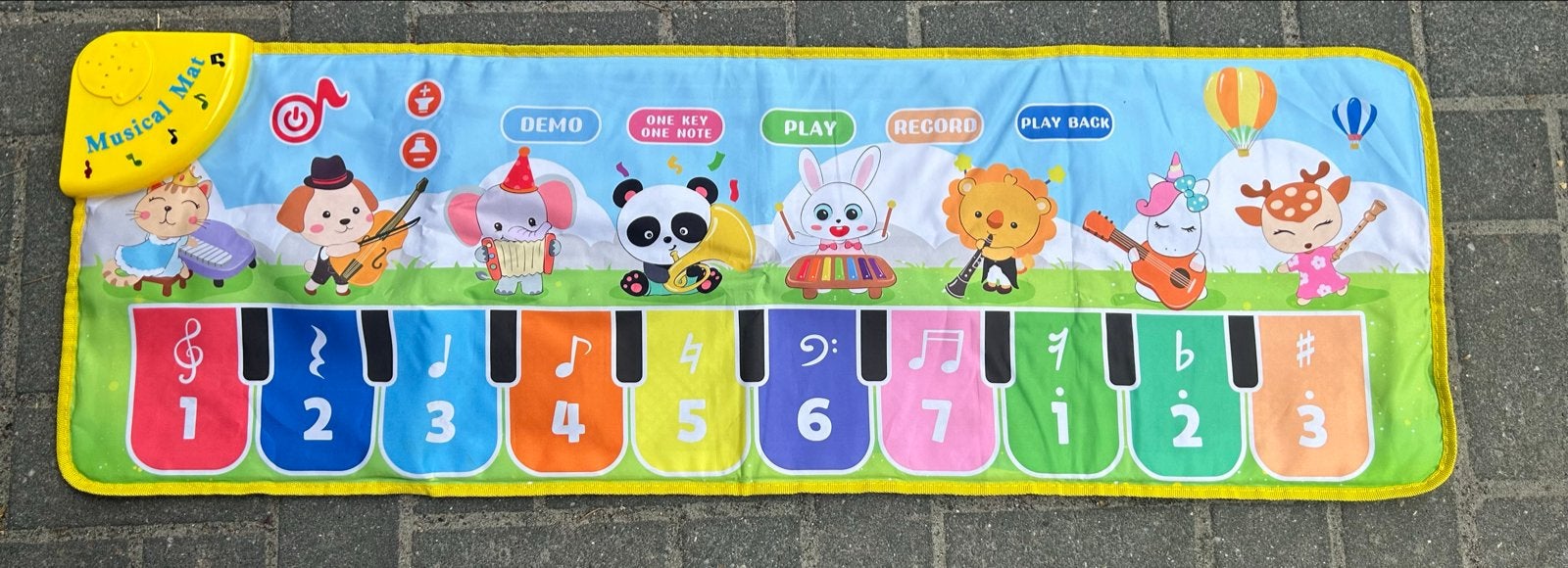 Muzikale speelmat met piano en dierengeluiden, Kinderen en Baby's, Ophalen of Verzenden, Zo goed als nieuw, Speelkleed, Met geluid