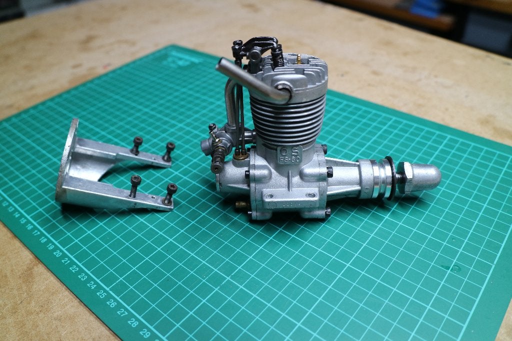 viertaktmotor OS-60, Ophalen of Verzenden, Gebruikt, Nitro