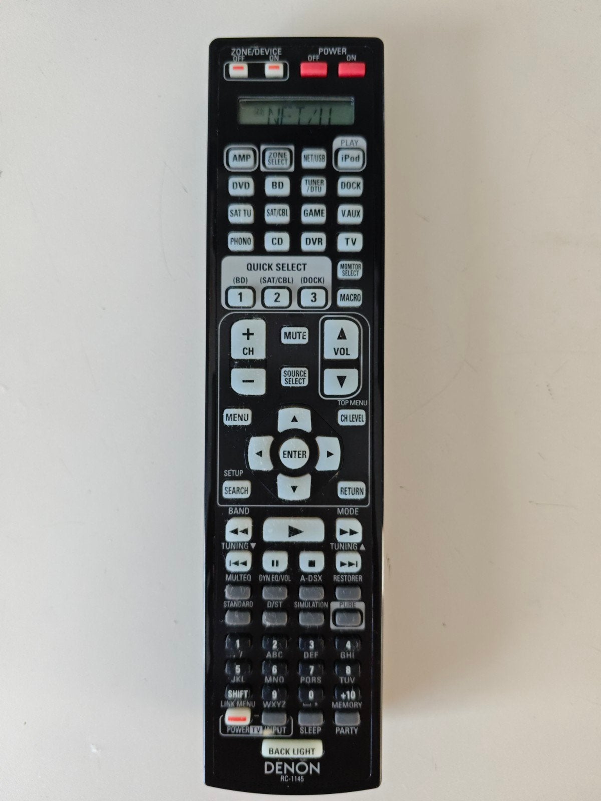 Denon afstandsbediening Rc-1145, Ophalen of Verzenden, Zo goed als nieuw, Origineel, Receiver of Versterker