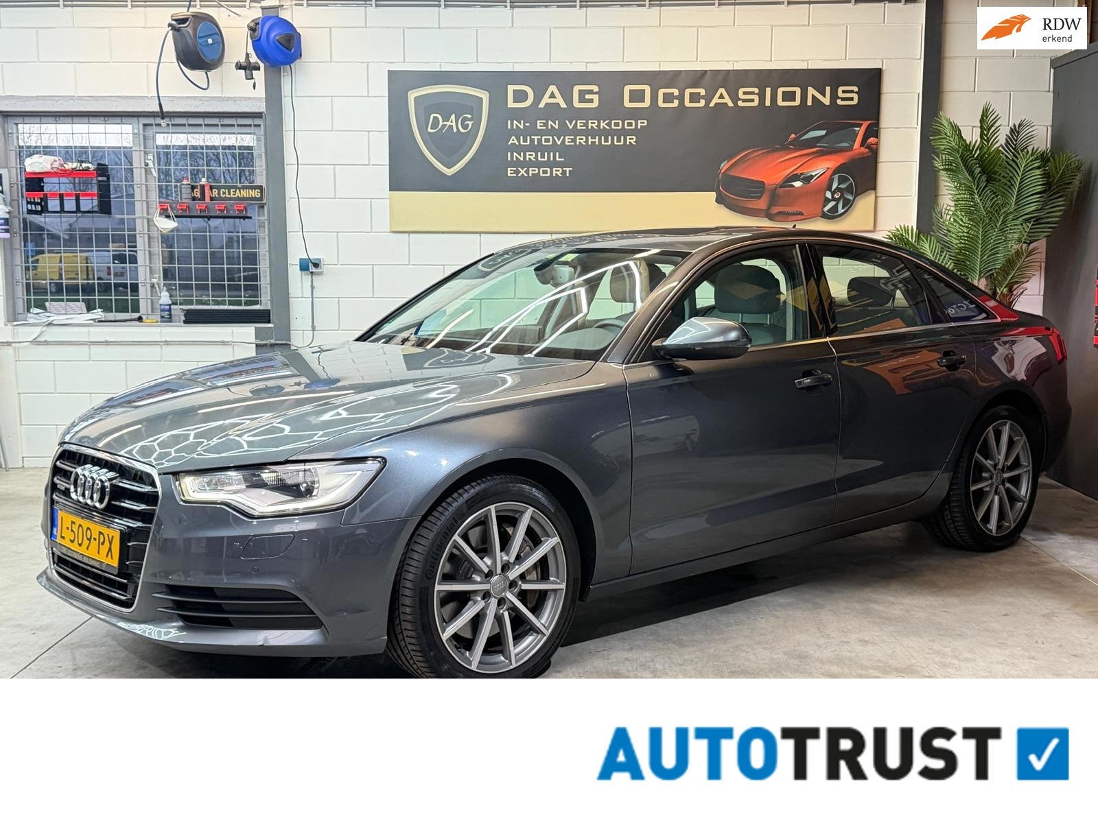 Audi A6 Limousine 3.0 TFSI quattro Pro Line S 4X4|LEER|VOL O, Auto's, Audi, Euro 5, Automatische klimaatregeling, Gebruikt, Beige
