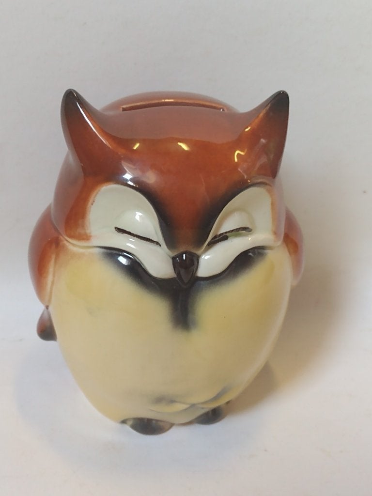 vintage spaarpot uil 50027 / Goebel ?, Ophalen, Zo goed als nieuw, Steen, Aardewerk of Keramiek, Dier