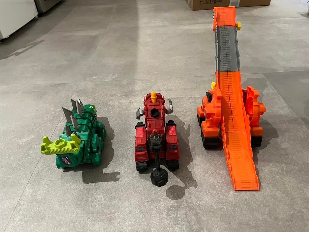 3 dinotrucks, Kinderen en Baby's, Ophalen, Gebruikt