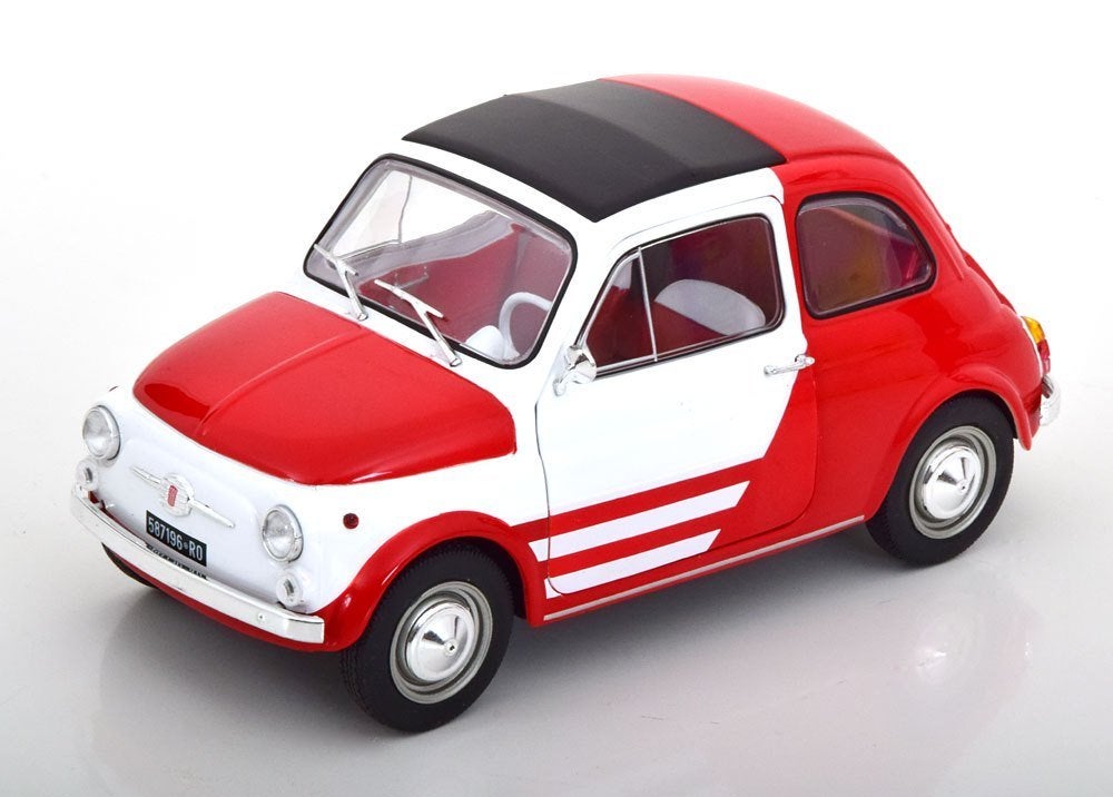 Fiat 500 L 1965 “Robe di Kappa” Wit / Rood 1-18 Solido, Solido, Auto, Solido, Nieuw