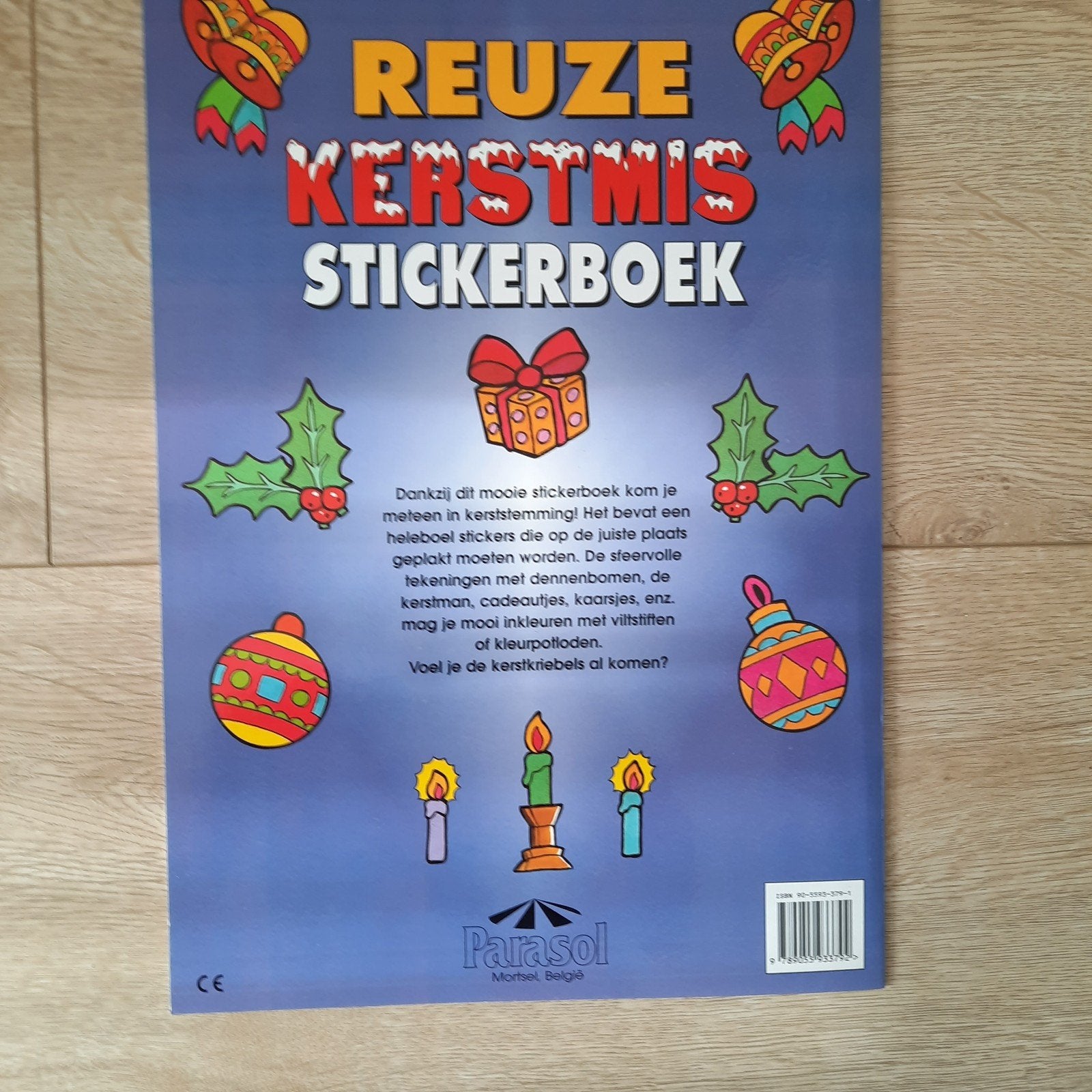 Reuze Kerstmis stickerboek boek stickers kleurboek kerst, Ophalen of Verzenden, Nieuw