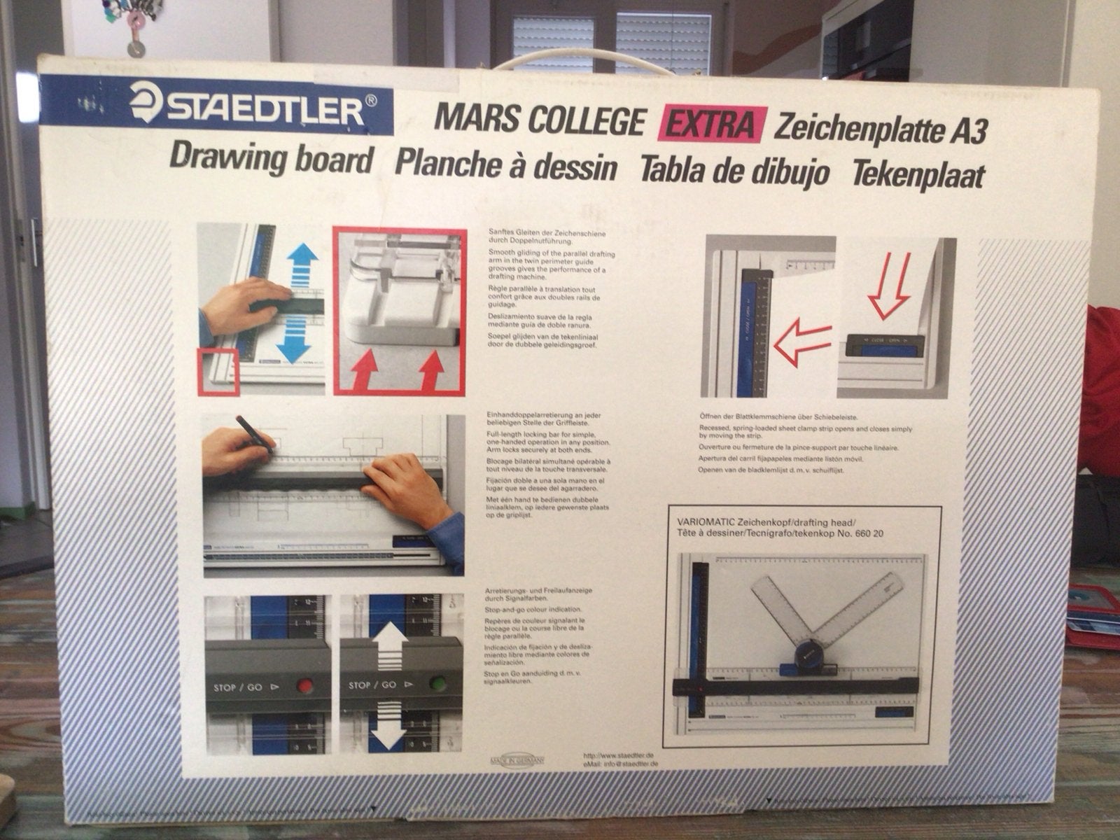 Staedtler Mars College Extra Tekenplaat A3, Ophalen, Zo goed als nieuw, Minder dan 130 cm